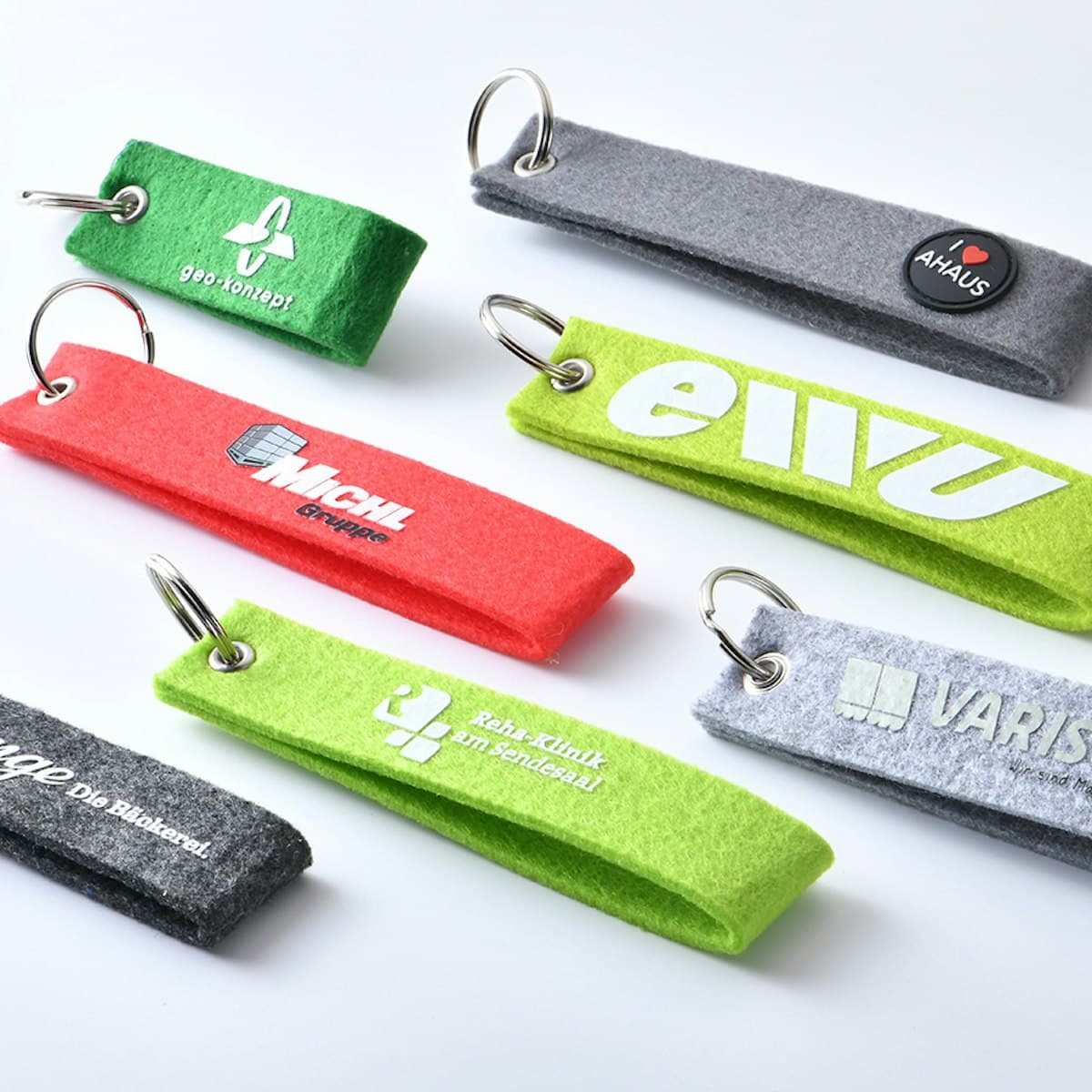 Felt Keychain Fob - custom logo