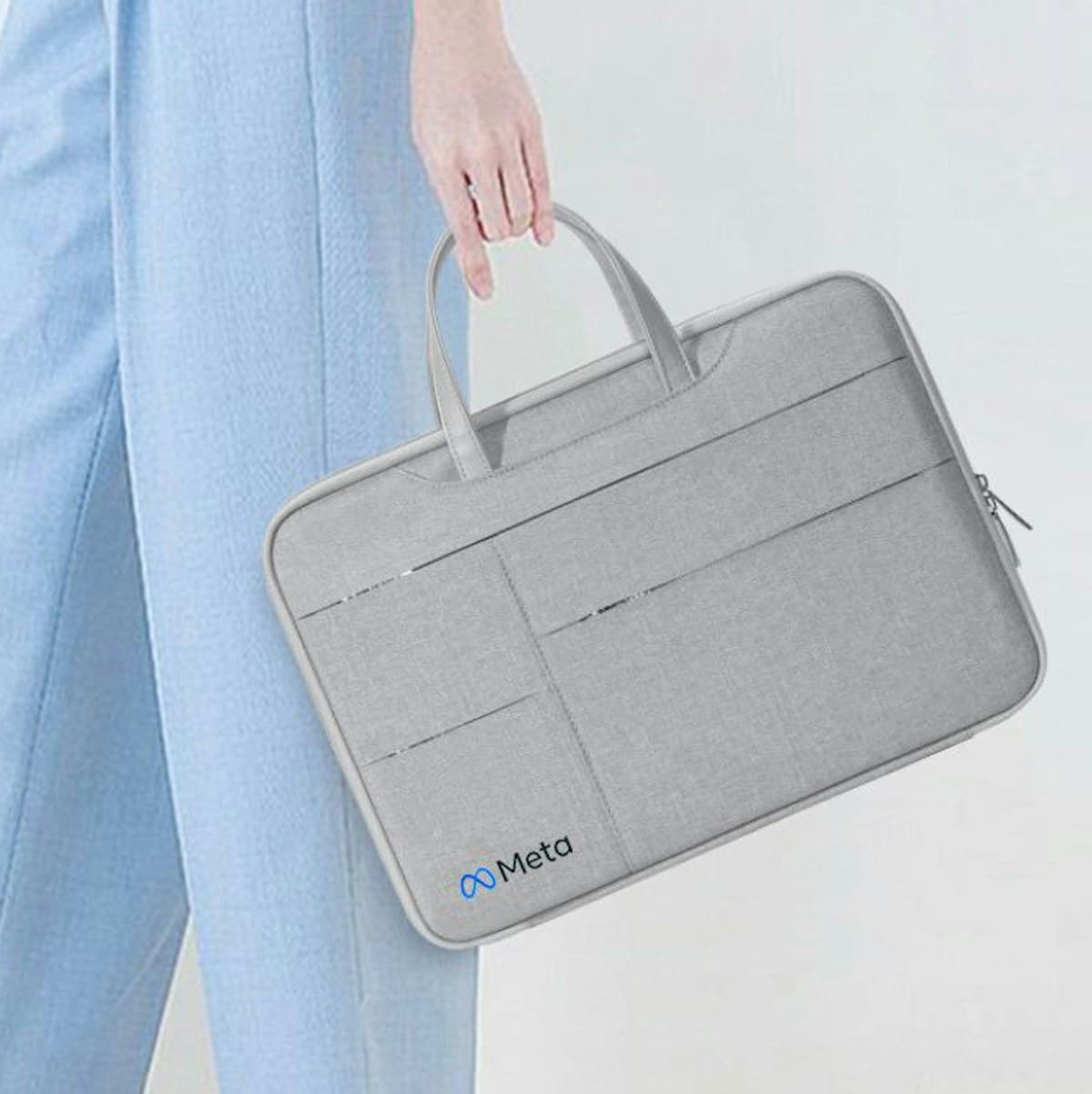 Túi đựng laptop 14 inch mỏng 180° - in logo