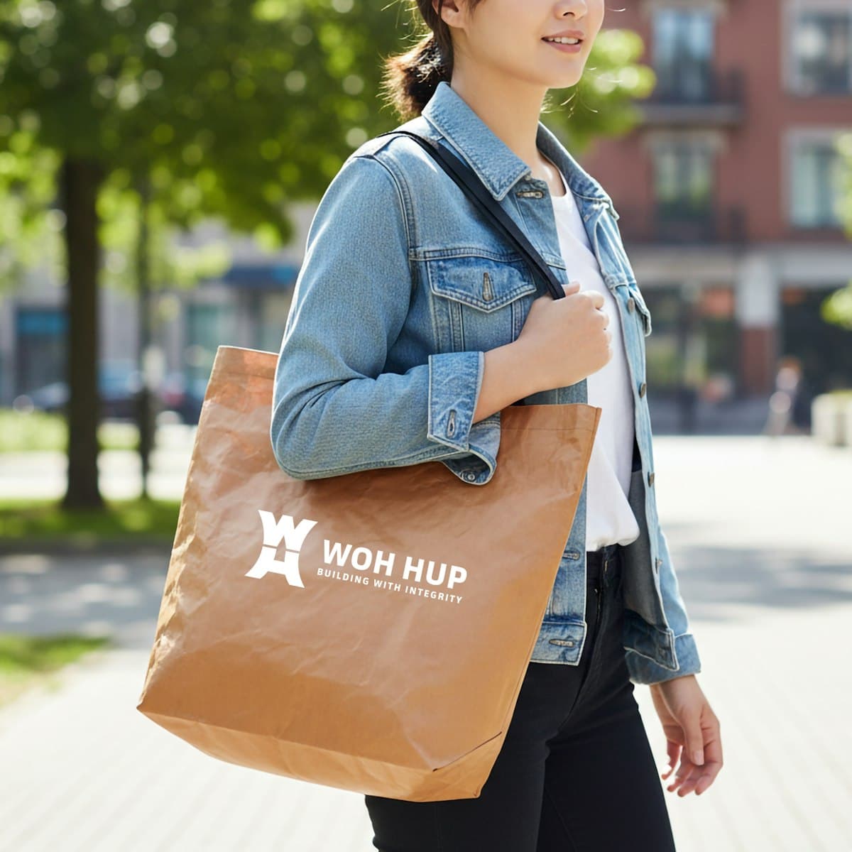 Origin Tyvek Tote Bag - custom logo