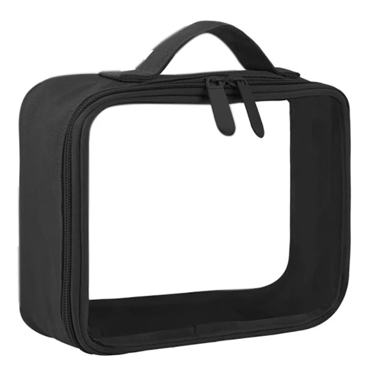 Clear Toiletry Bag with Handle - custom logo