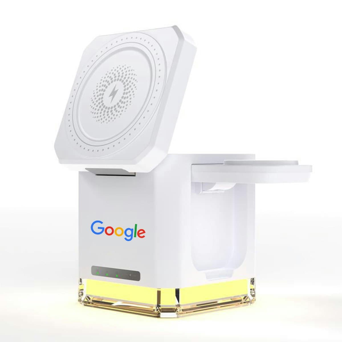Cube 3 in 1 Wireless Charger with Nightlight - custom logo