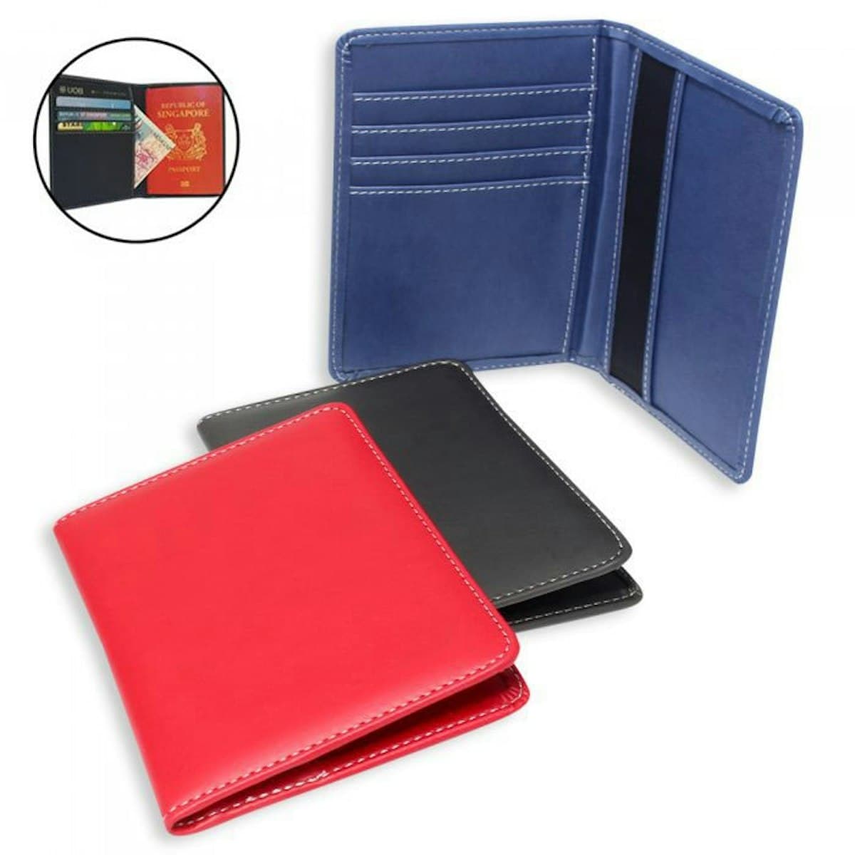 Mod Passport Cover (Smooth PU) - custom logo