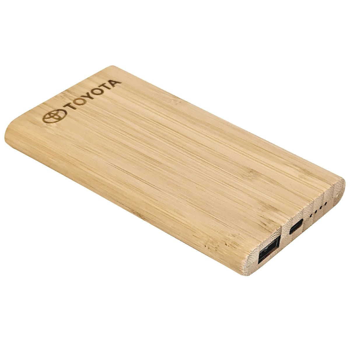 5000mAh Bamboo Powerbank - custom logo