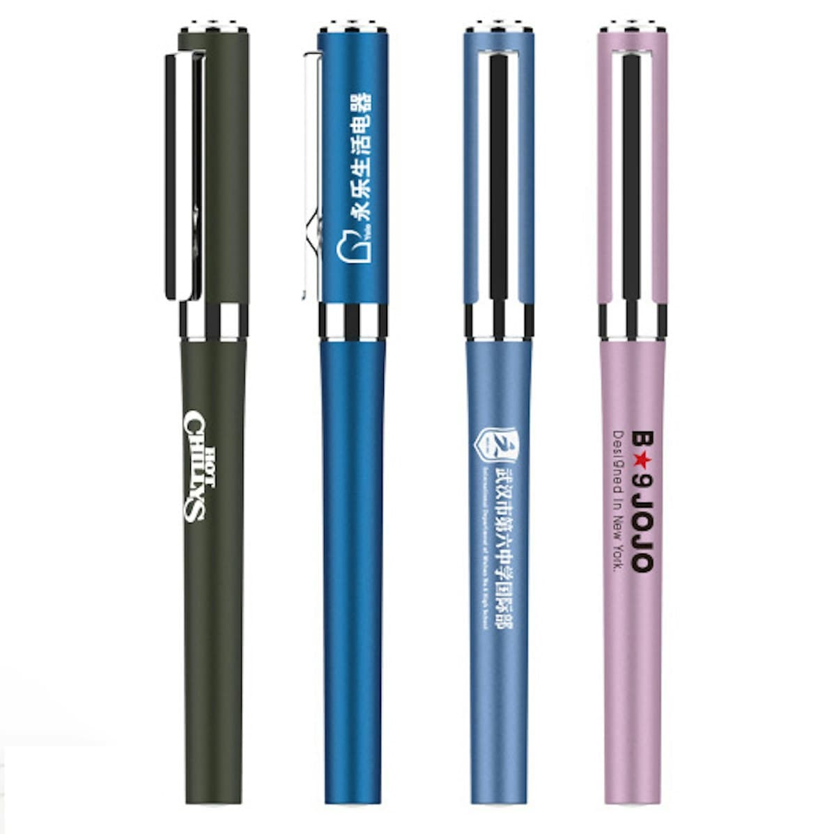 Chariot Metallic Gel Pen - custom logo