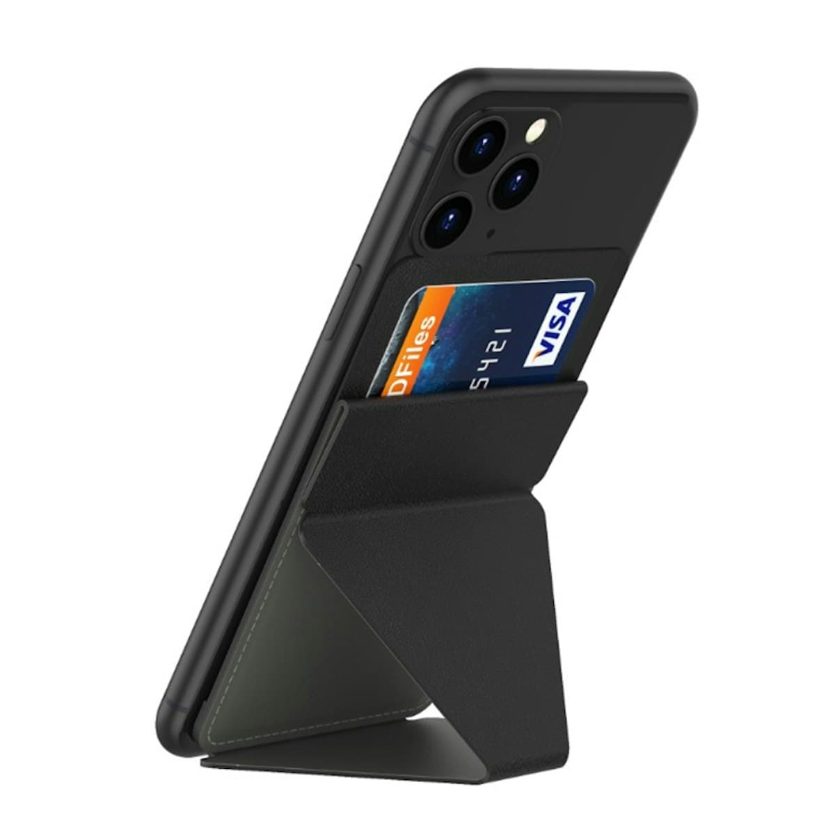 Phone Stand with Card Slot (Adhesive Backing) - custom logo