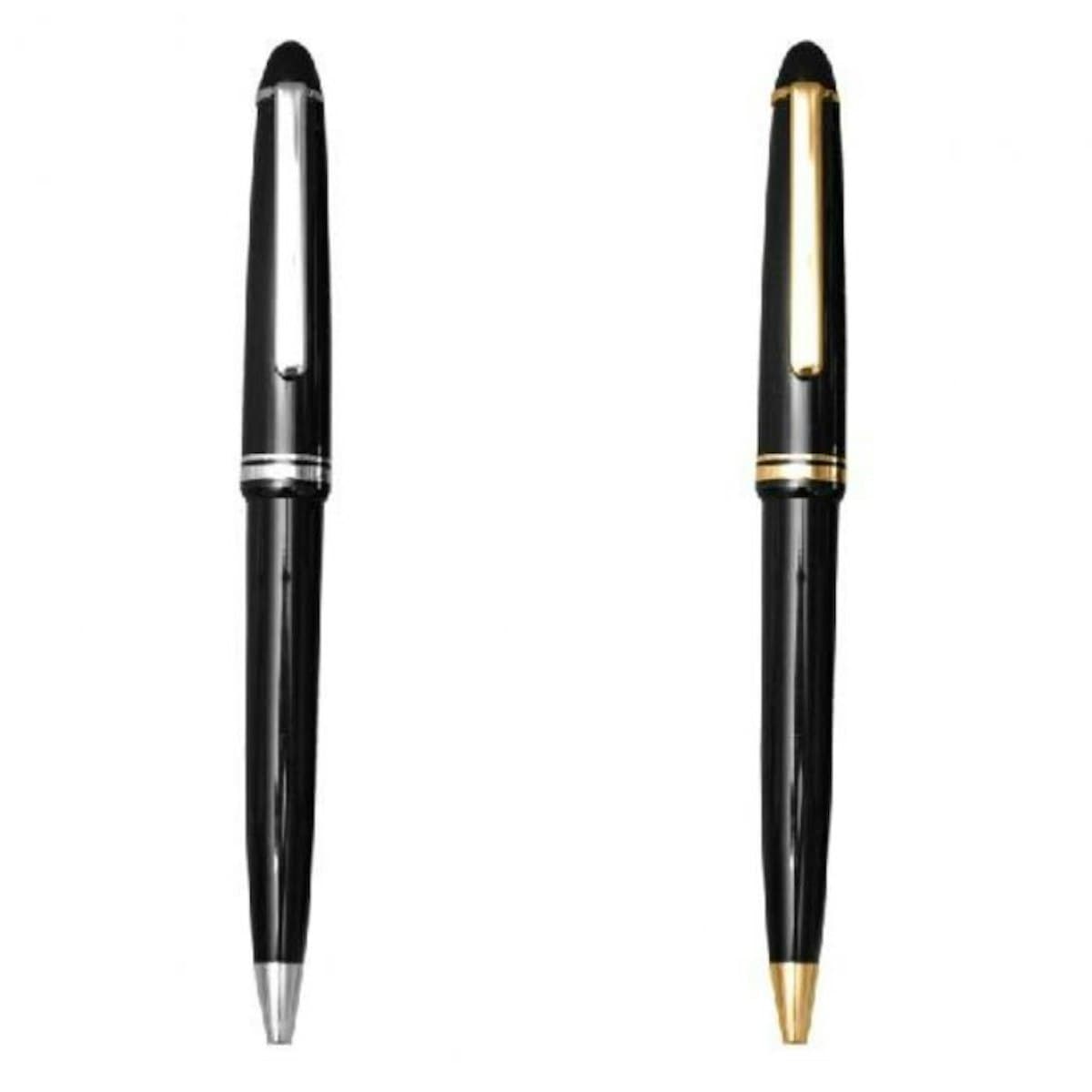 Classic Black Ball Pen (Click-To-Write) - custom logo