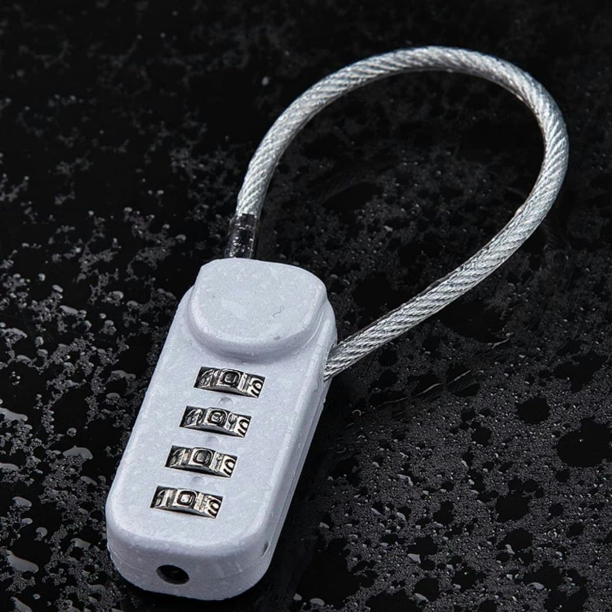 Metal Cable Padlock - custom logo