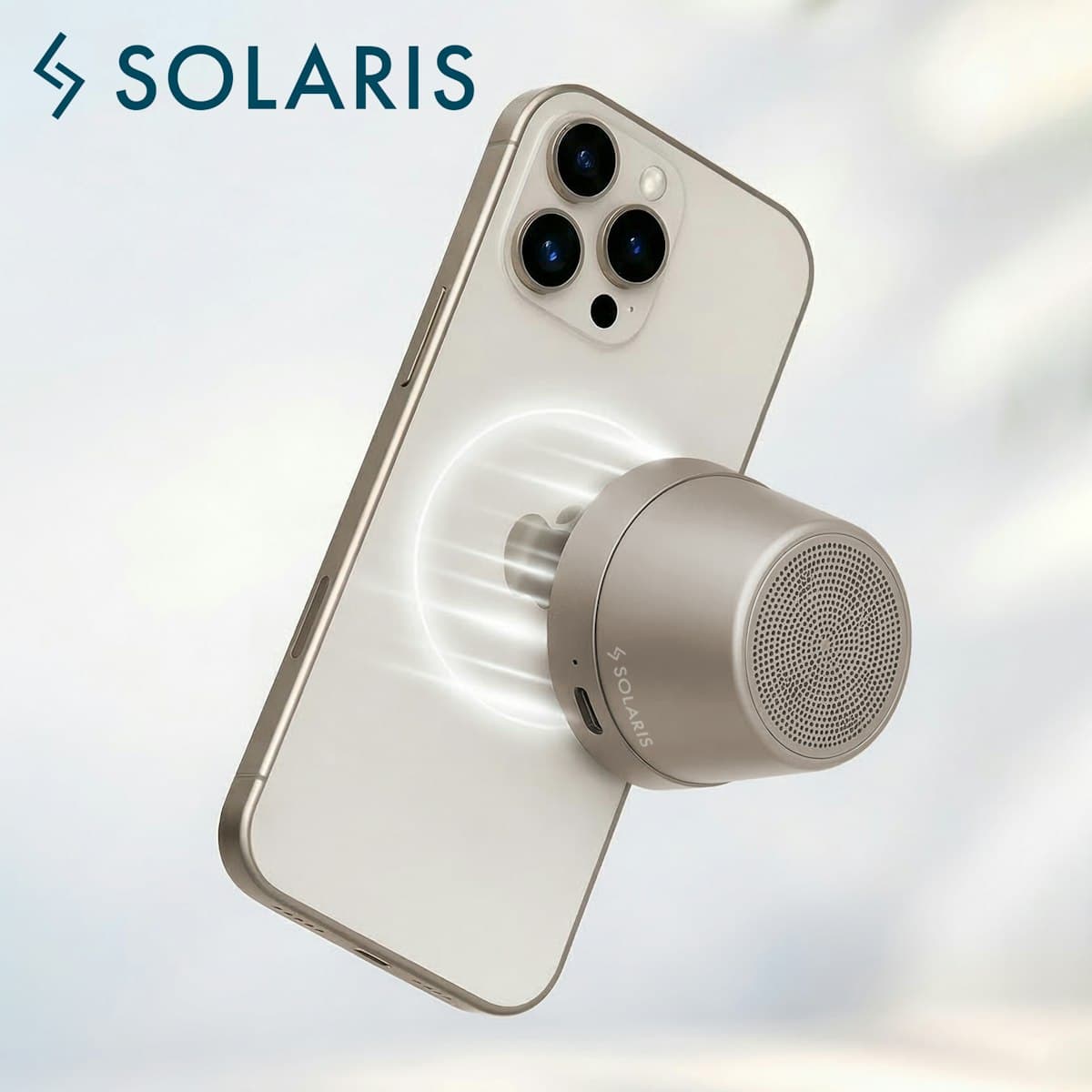 Loa không dây từ tính SOLARIS ClarityPro - in logo