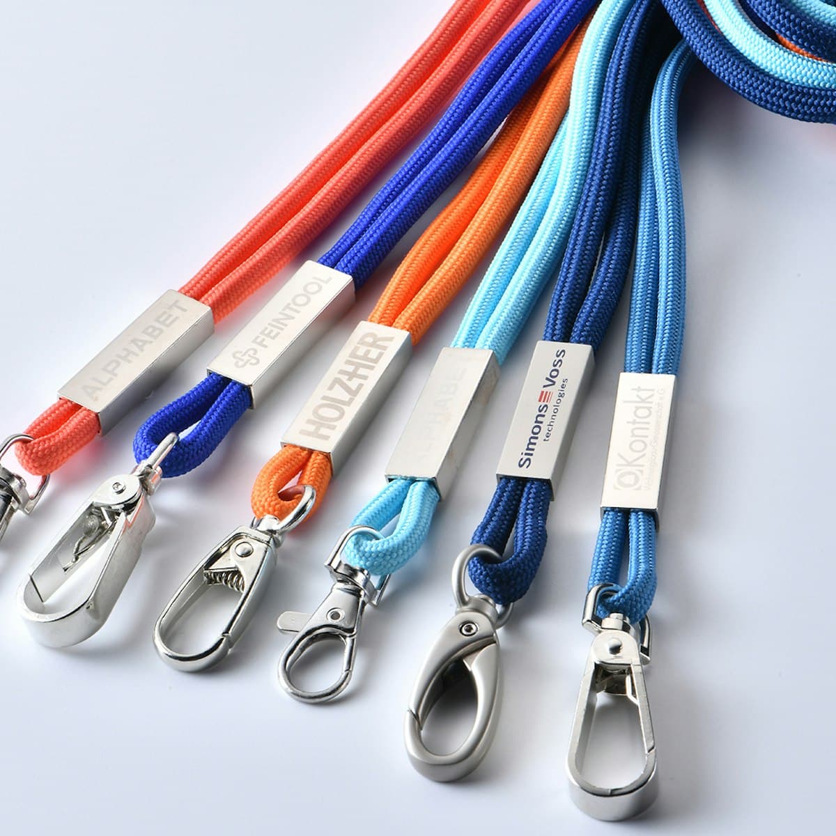 Dây buộc polyester có thẻ kim loại - in logo