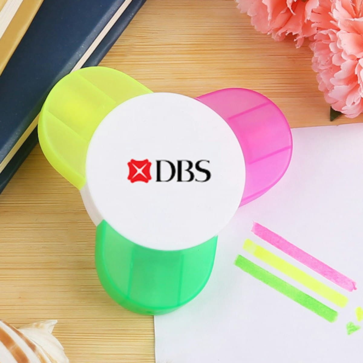 Trio Highlighter Pen - custom logo