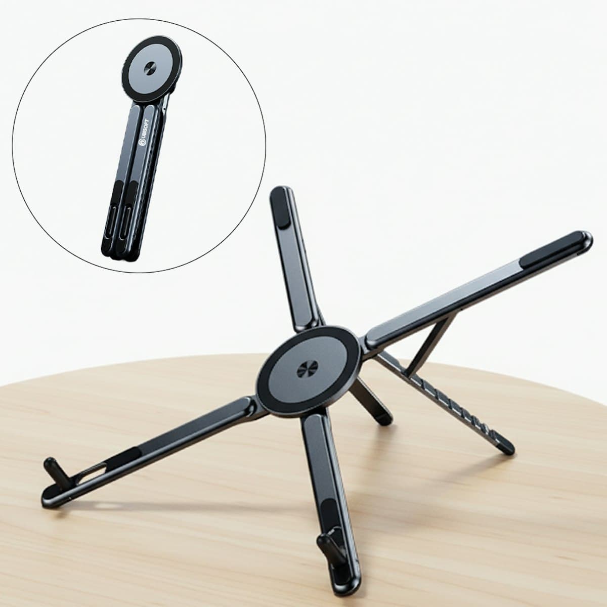 Multifunction Axis Laptop and Phone Stand (with Magsafe) - custom logo