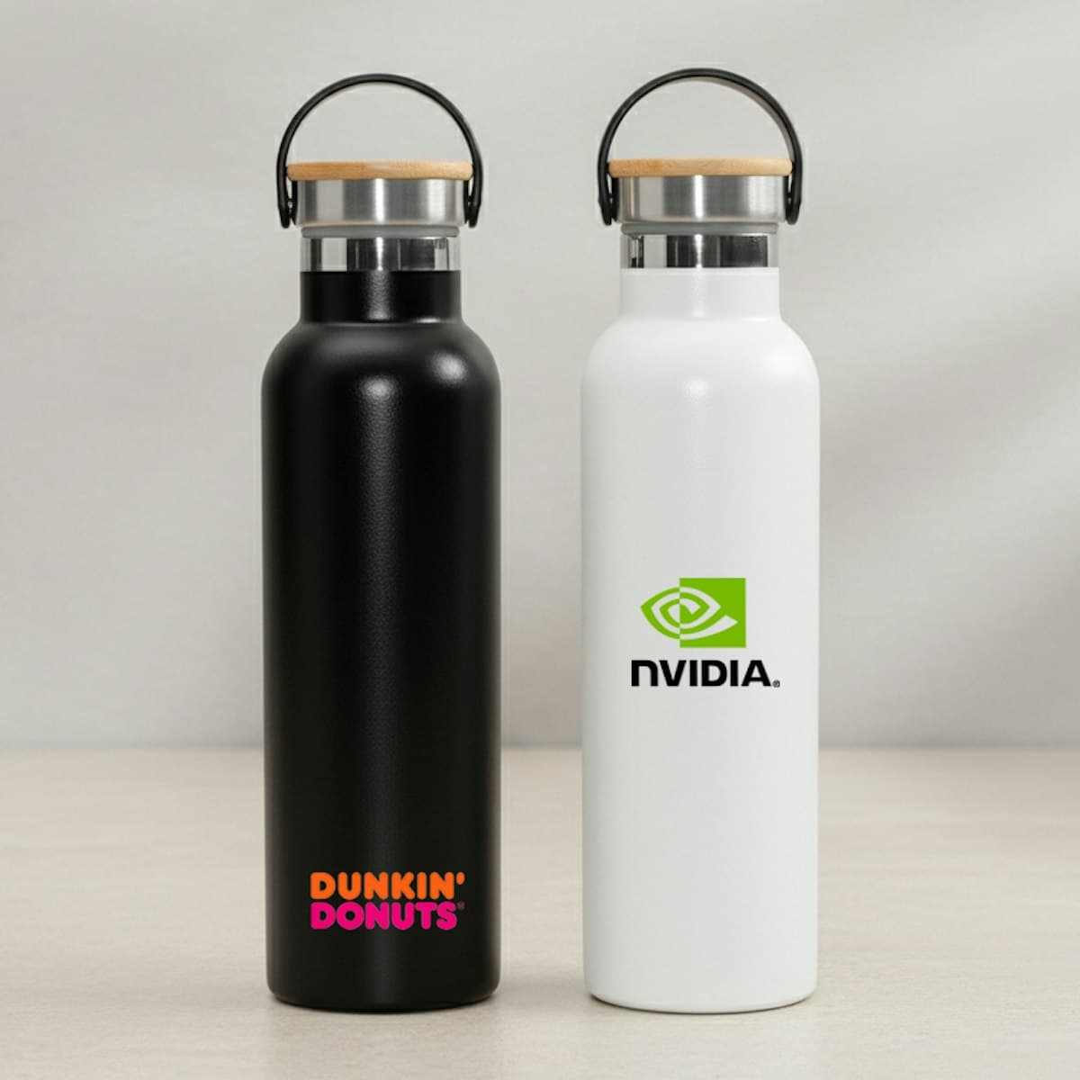 Chai thép không gỉ Auro 600ml - in logo