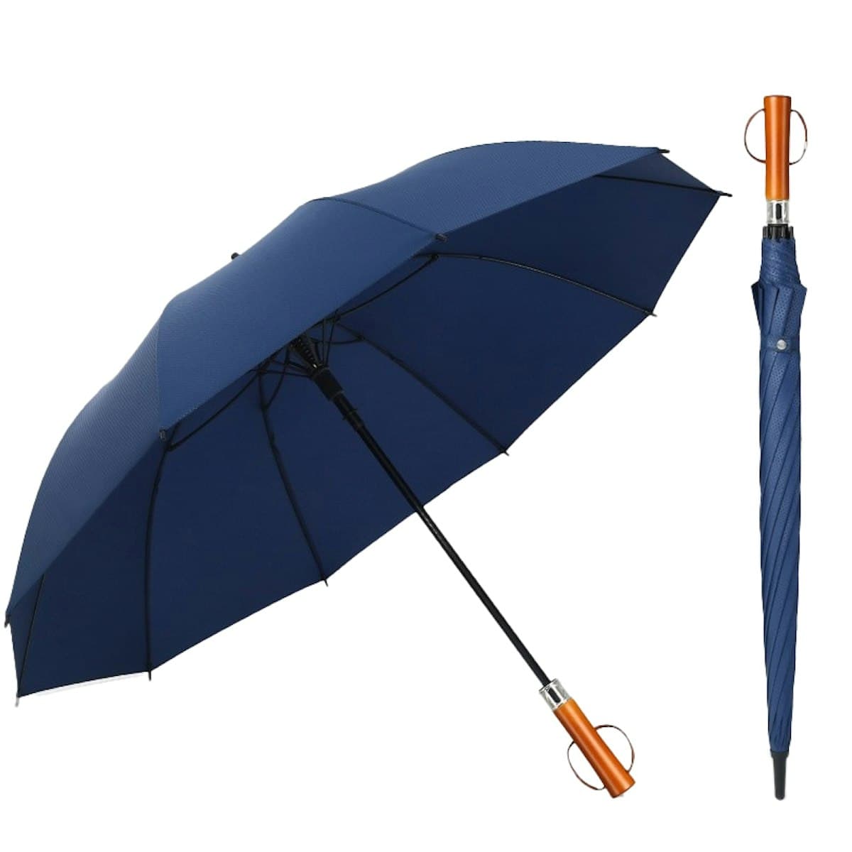 Ô Golf 27'' (Tay Cầm Bằng Gỗ Thẳng) - in logo
