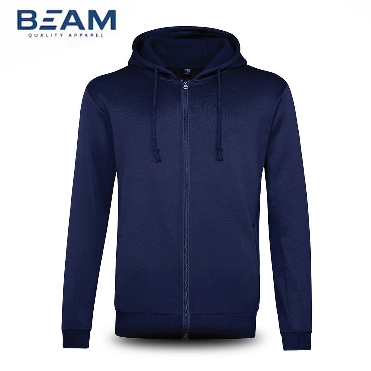 Áo hoodie BEAM có khóa kéo - in logo