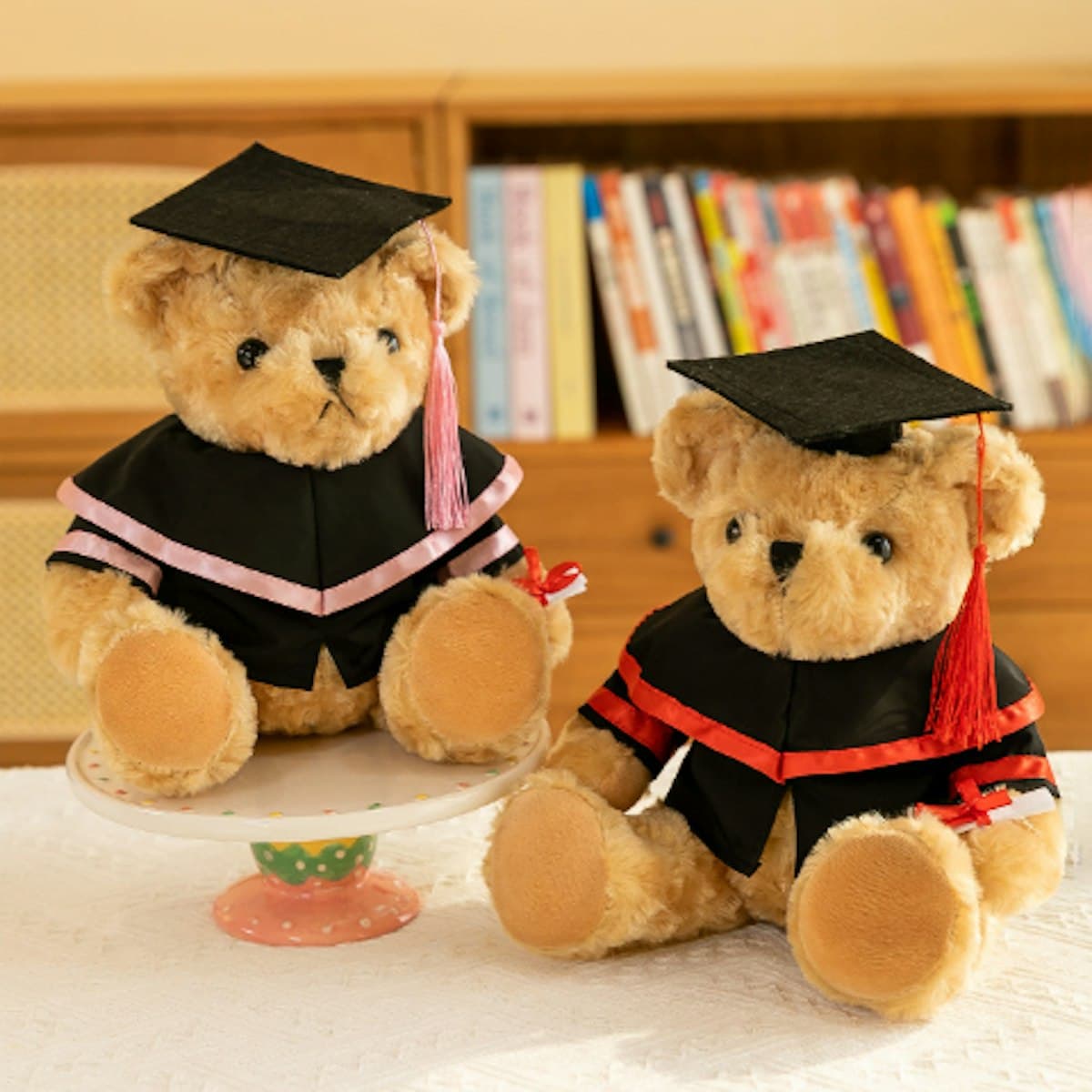 Gấu tốt nghiệp Nas (25cm) - in logo