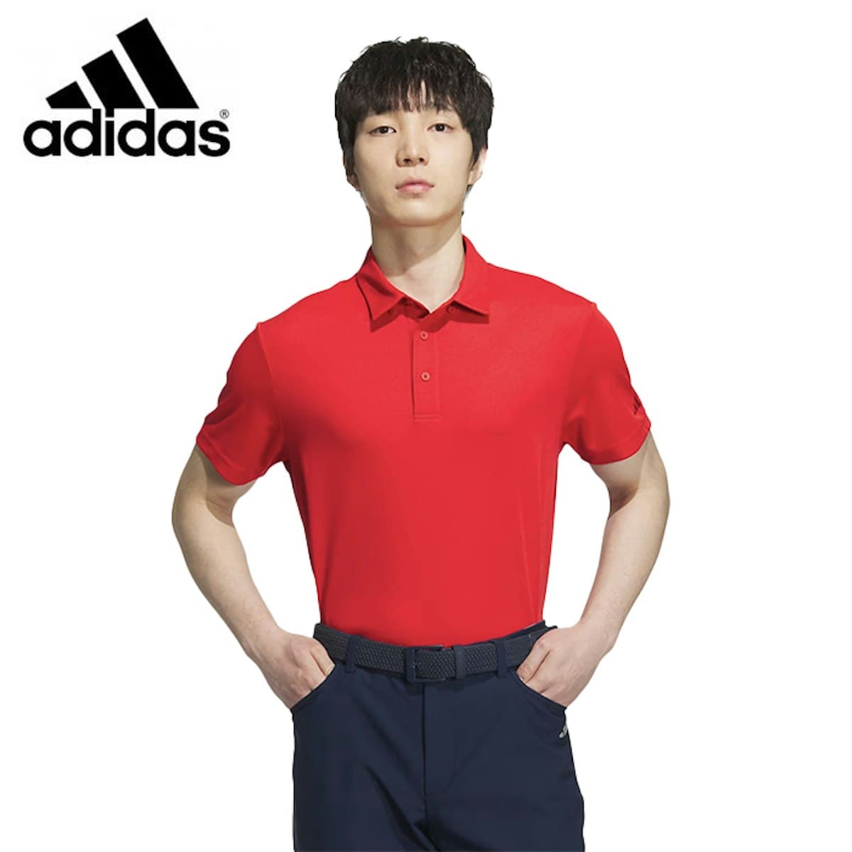 Áo polo nam ngắn tay Adidas - in logo