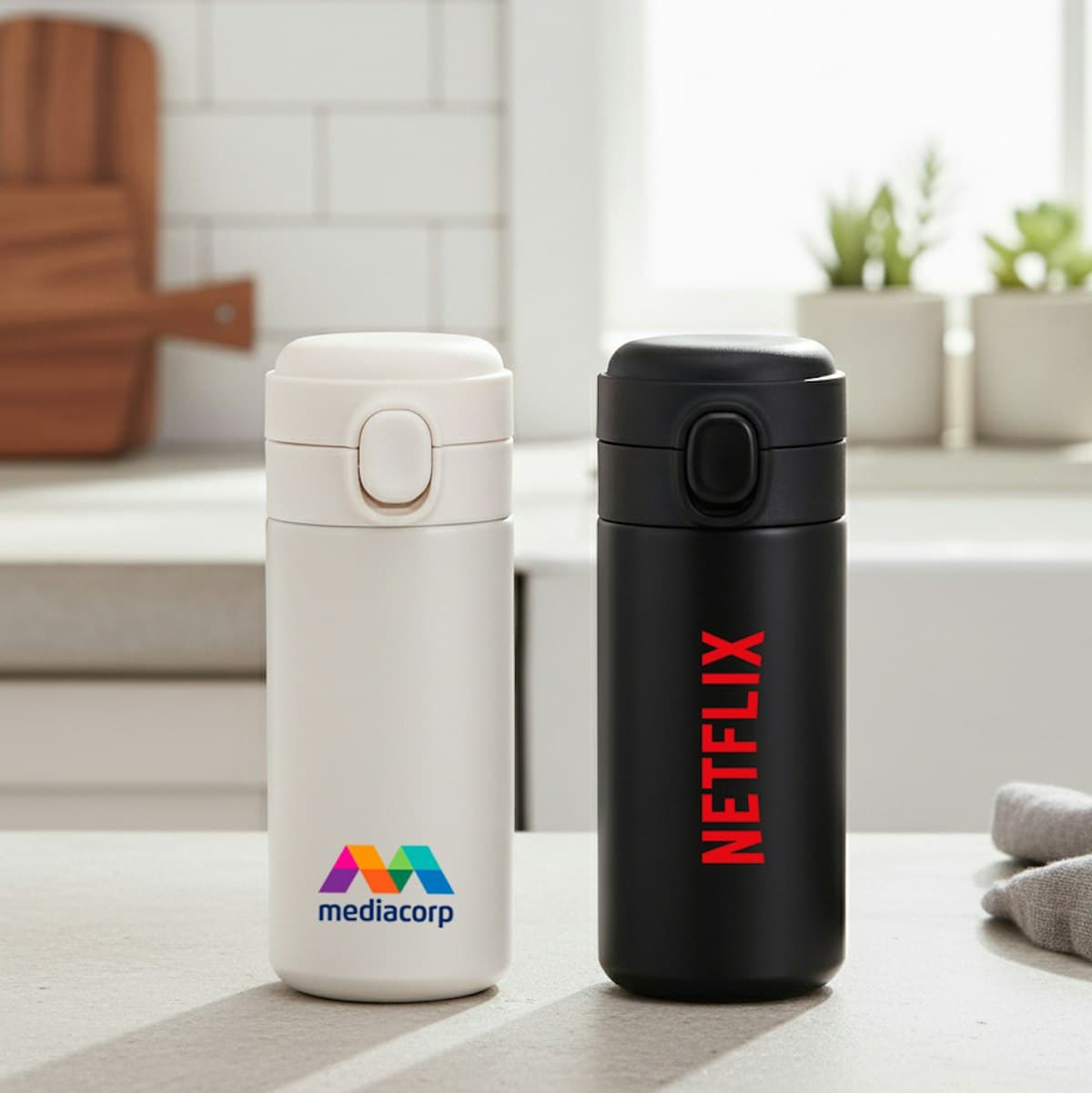 320ml Pea Stainless Steel Vacuum Flask - custom logo