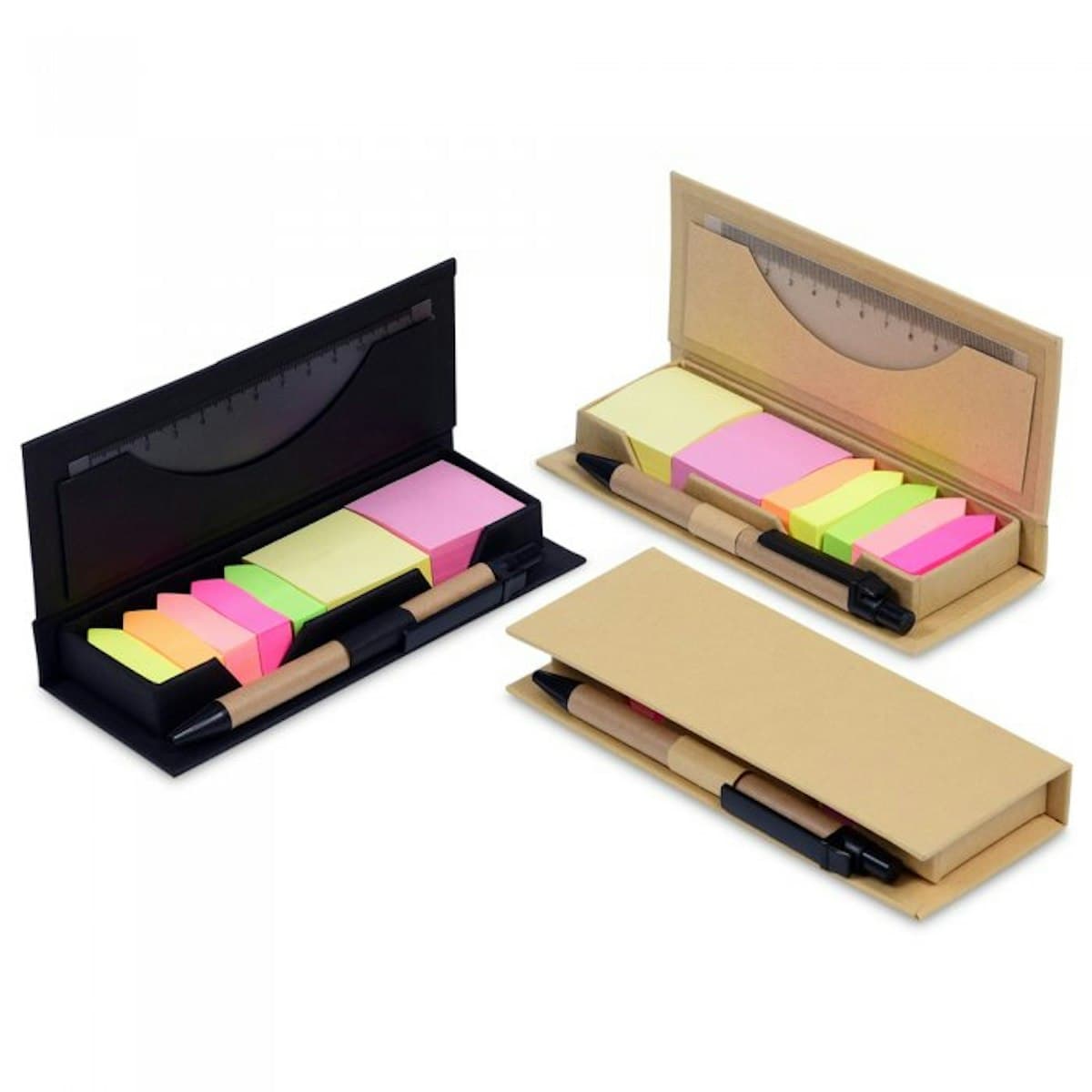 Mono Post It with Ruler & Pen Set - custom logo
