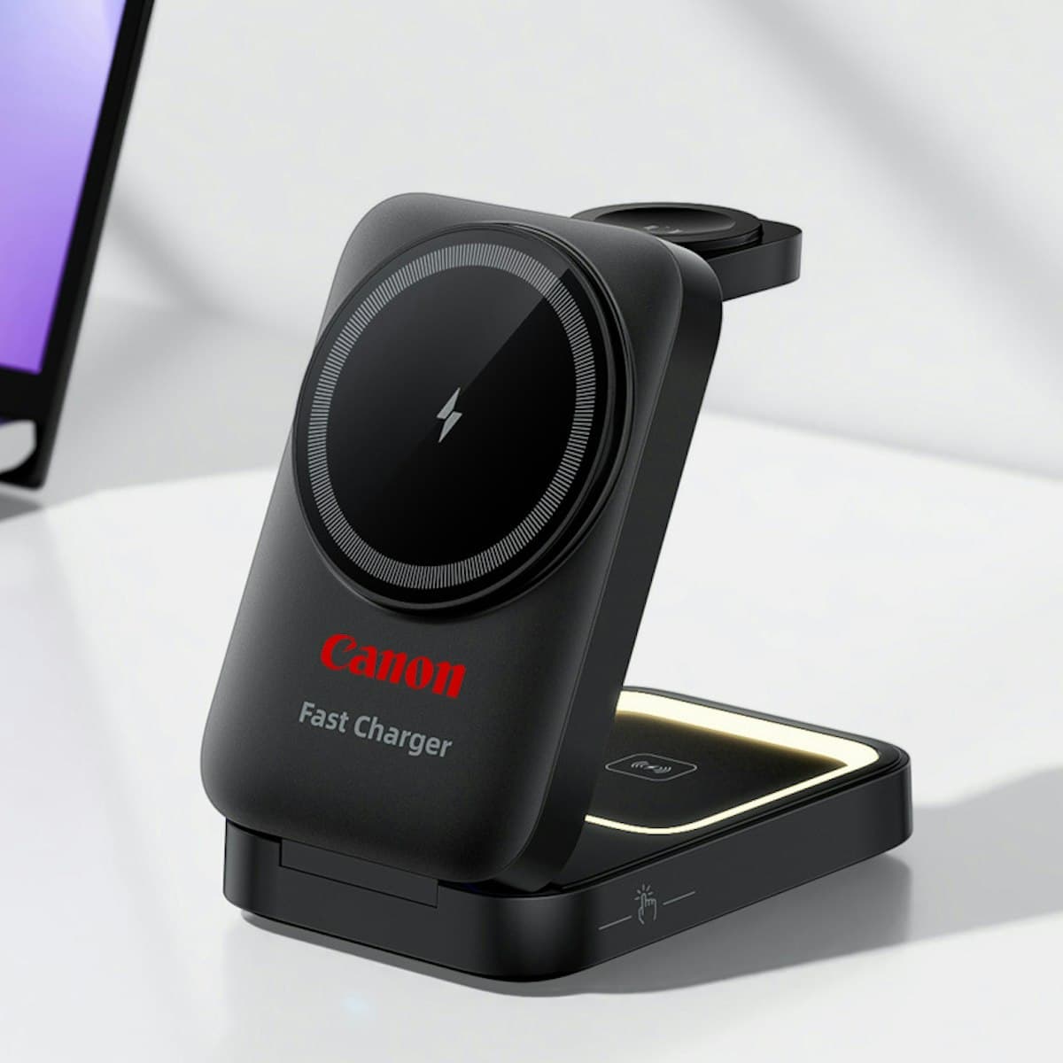 15W Foldable 3 in 1 Wireless Charger - custom logo