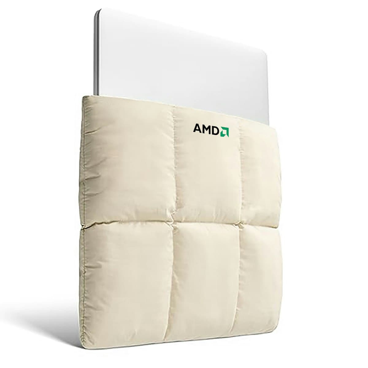 Puffy Quilted Laptop Sleeve (Magnetic Closure) - custom logo