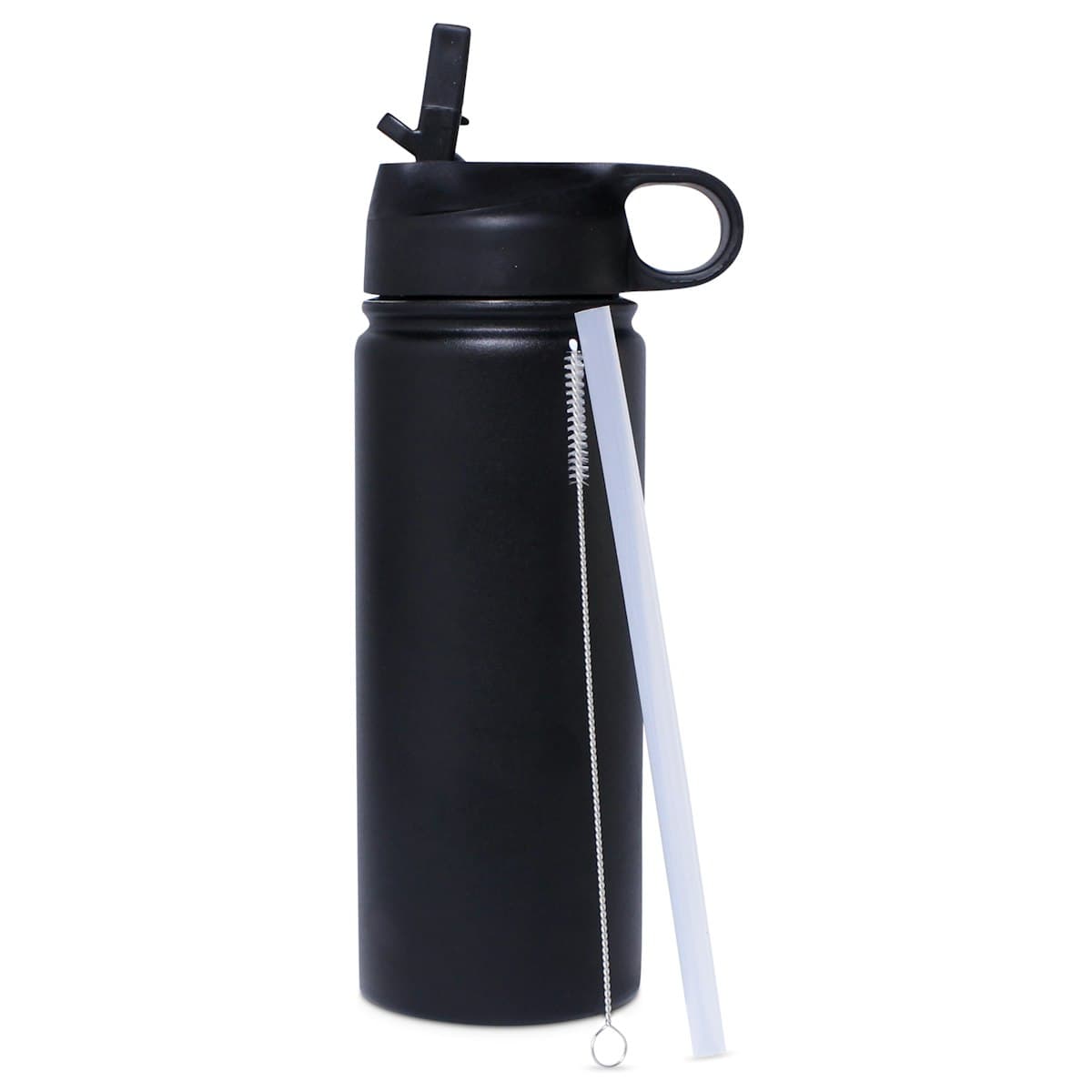 550ml Insulated Stainless Steel Bottle (with Straw and Brush) - custom logo