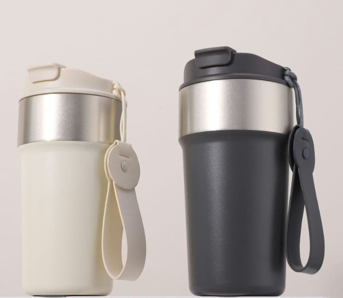 500ml Onyx Strap Flask - custom logo