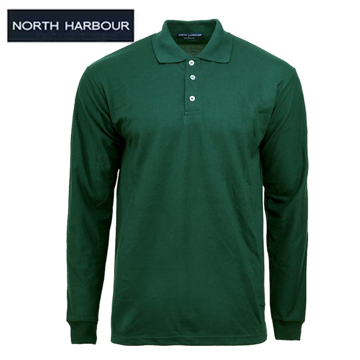 Áo polo dài tay mềm mại North Harbor - in logo