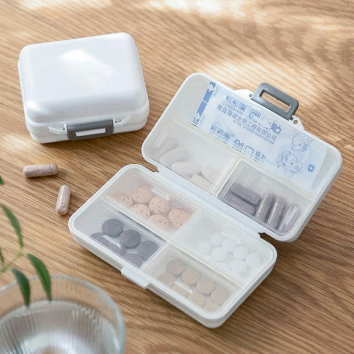 Travel Pill Organiser Box - custom logo