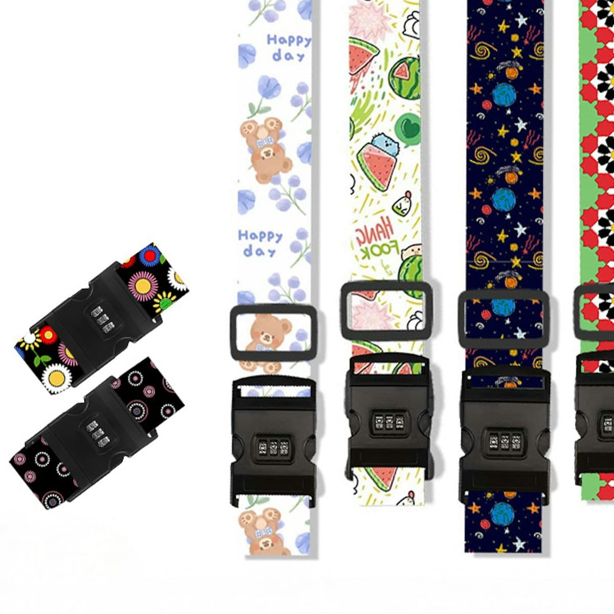 Customised Luggage Strap with Password Lock - custom logo