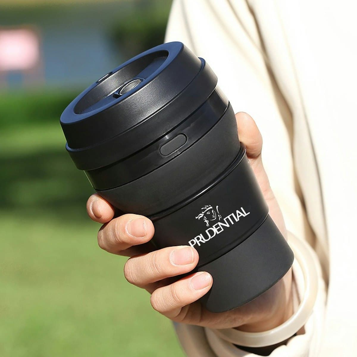 360ml Silicone Collapsible Coffee Cup - custom logo