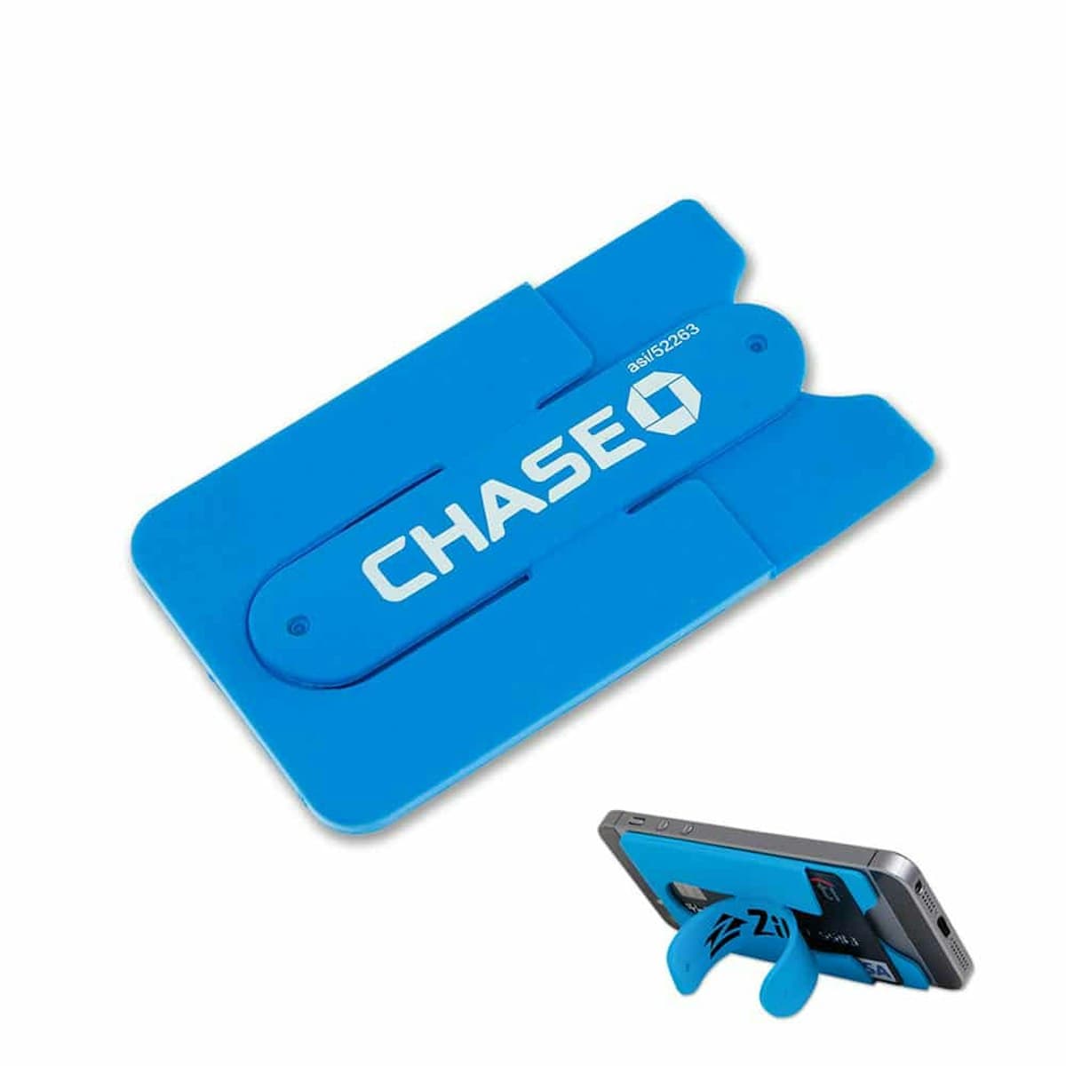 Silicon Phone Stand with Cardholder - custom logo