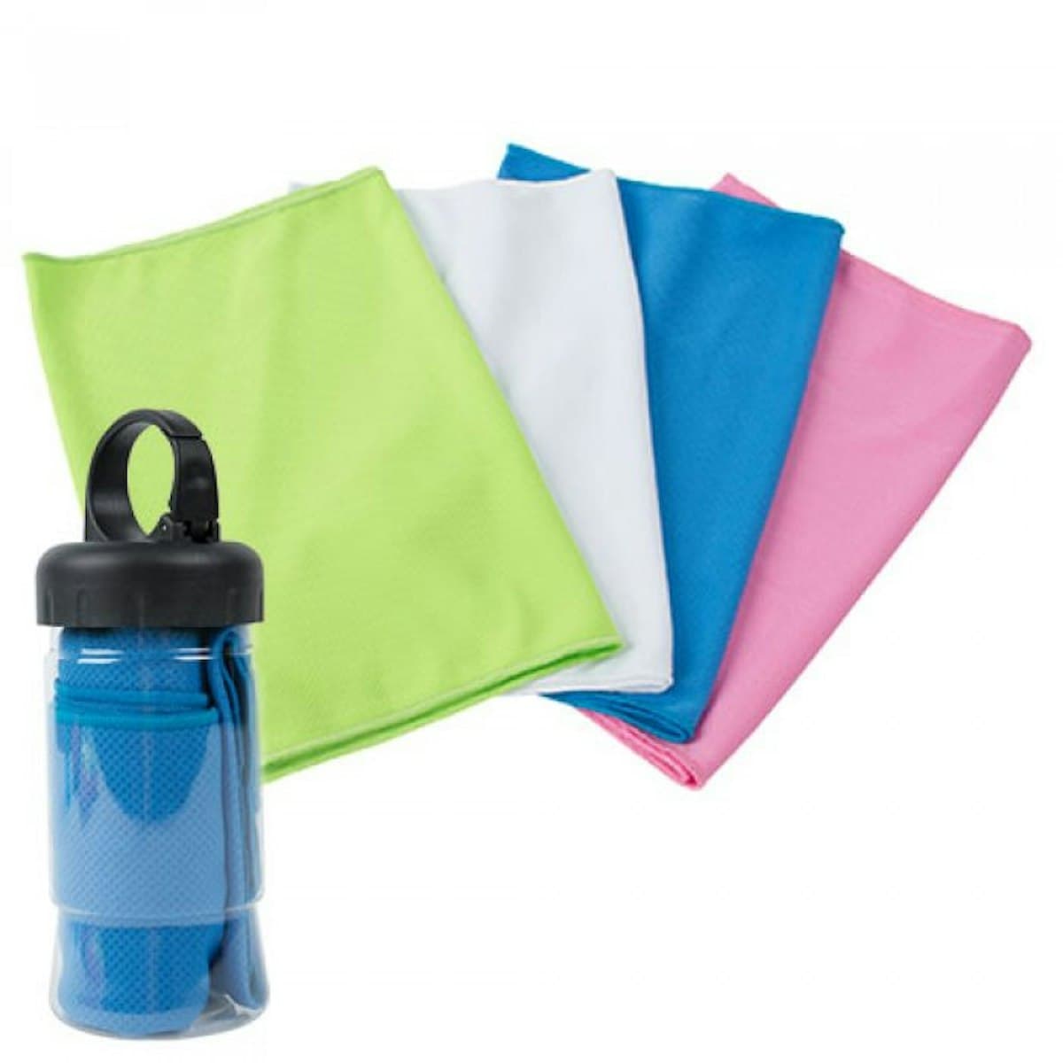 Cooling Towel in Bottle - custom logo