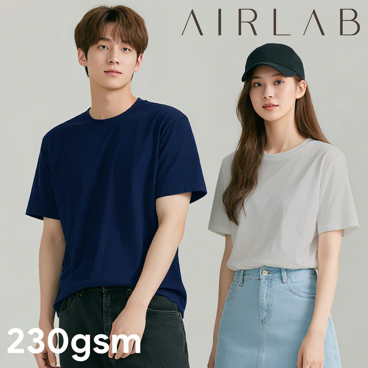 AIRLAB Colite Cotton Round Neck T-Shirt - custom logo
