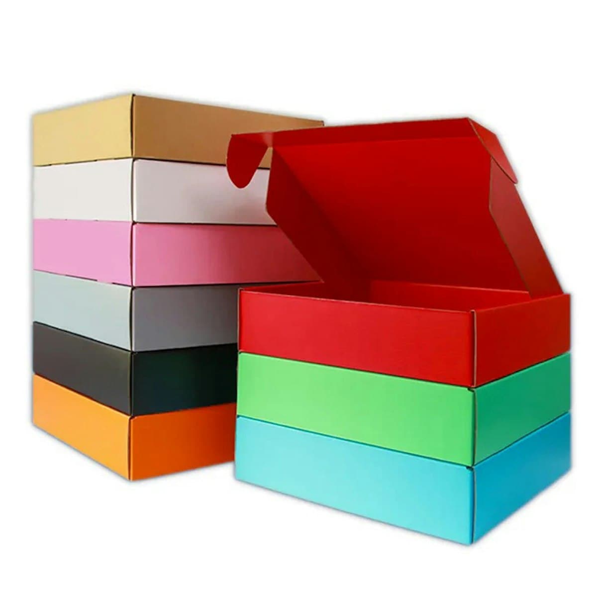 Coloured Kraft Box - custom logo
