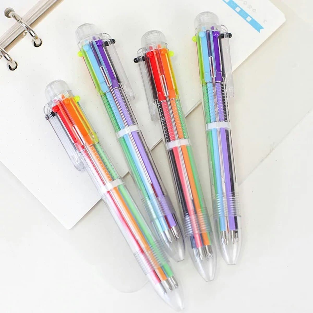 Rainbow Multicolor 6-in-1 Ball Pen - custom logo