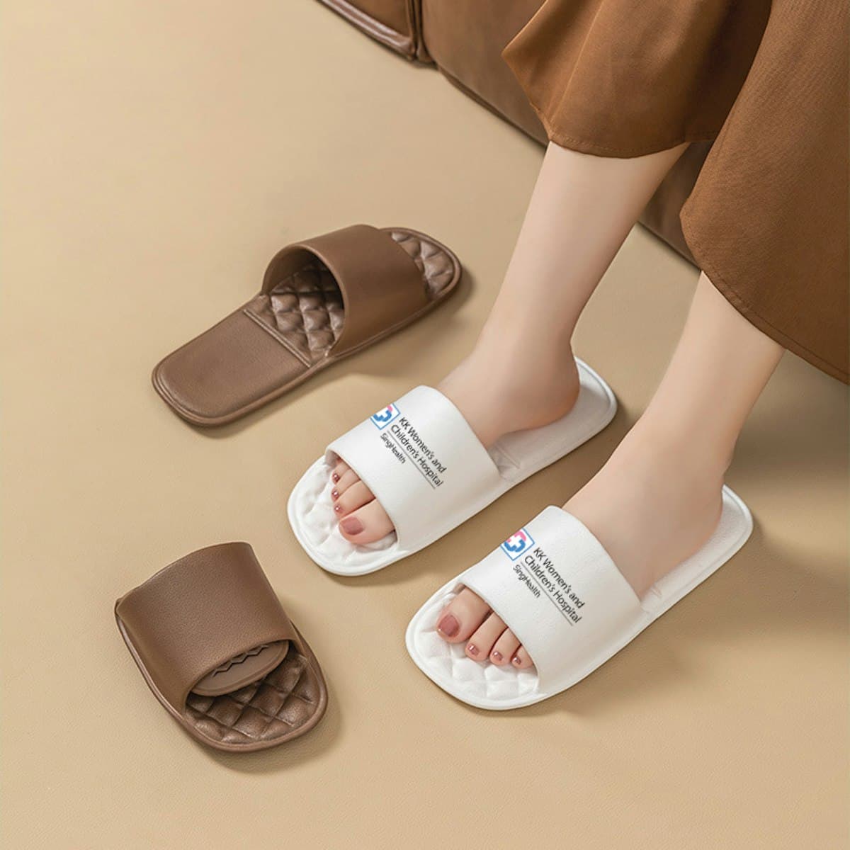 Foldable Indoor Slippers - custom logo