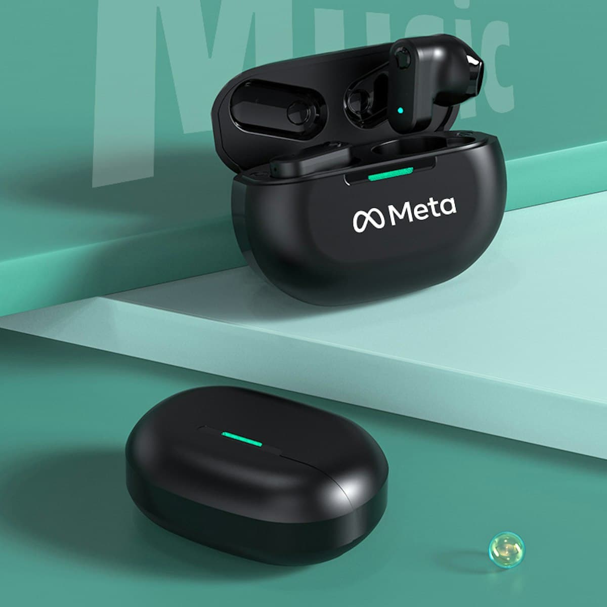 Compact Noise-Canceling Wireless Earphone - custom logo