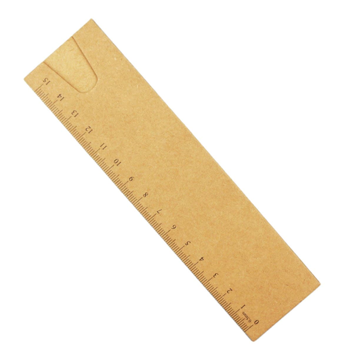 Kraft Paper Pen Sleeve with Ruler - custom logo