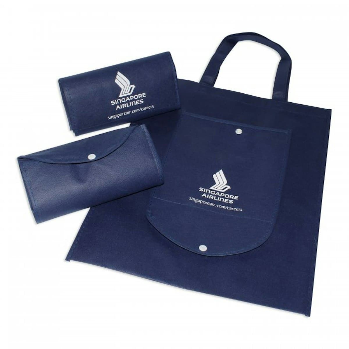 Portrait Foldable Tote Non-Woven Bag (Without Gusset) - custom logo