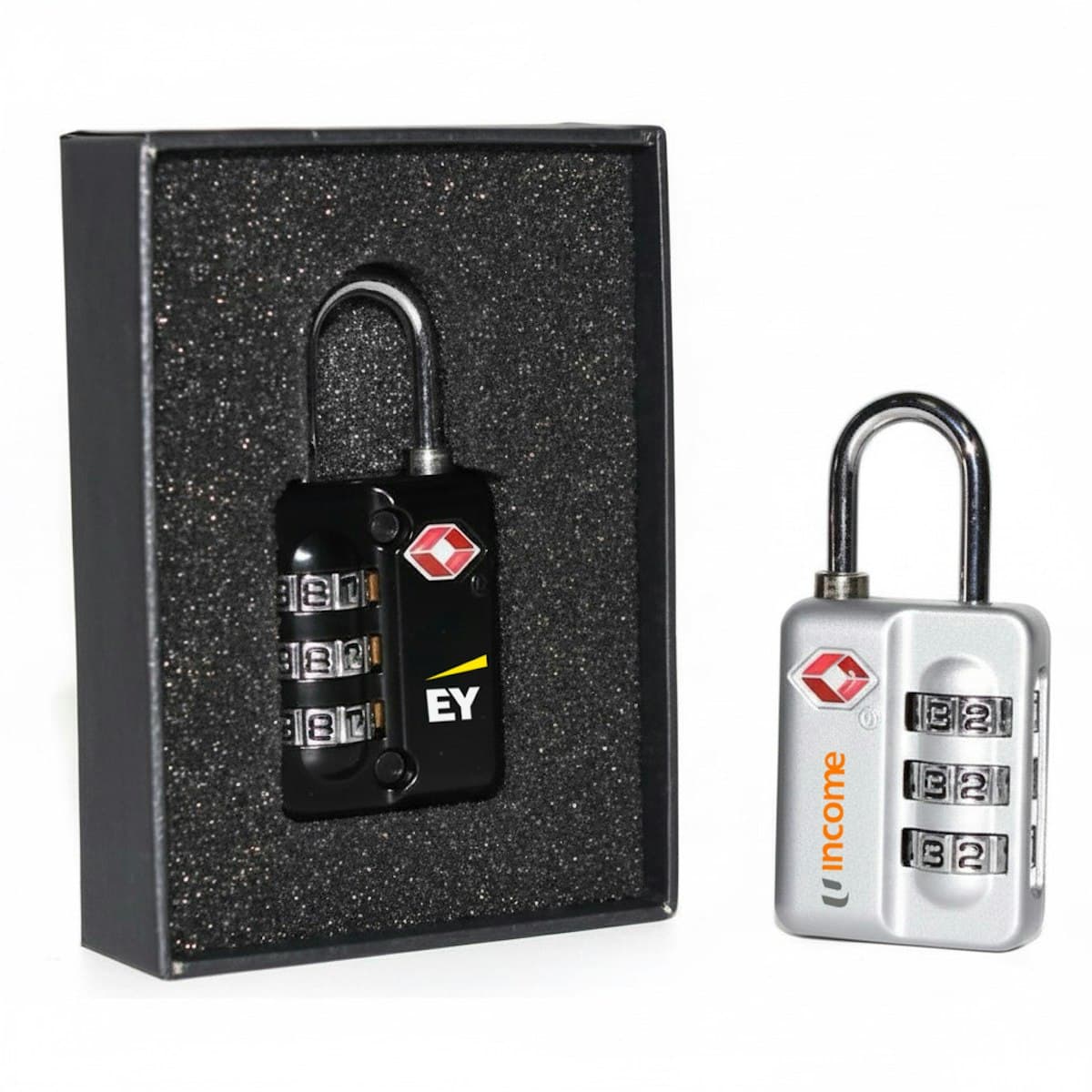 TSA Metal Lock with Gift Box - custom logo