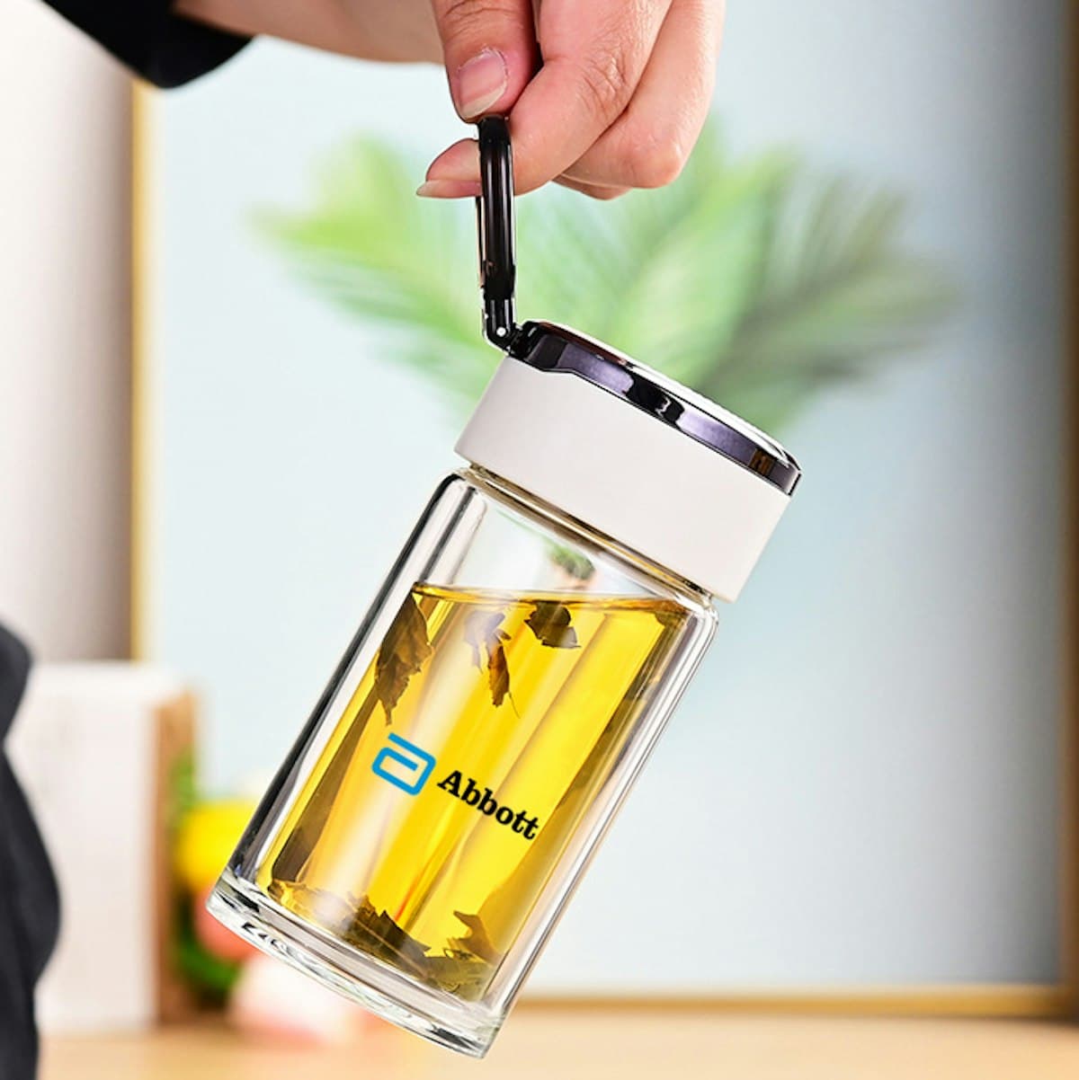 200ml Pocket Double Wall Tea Bottle - custom logo