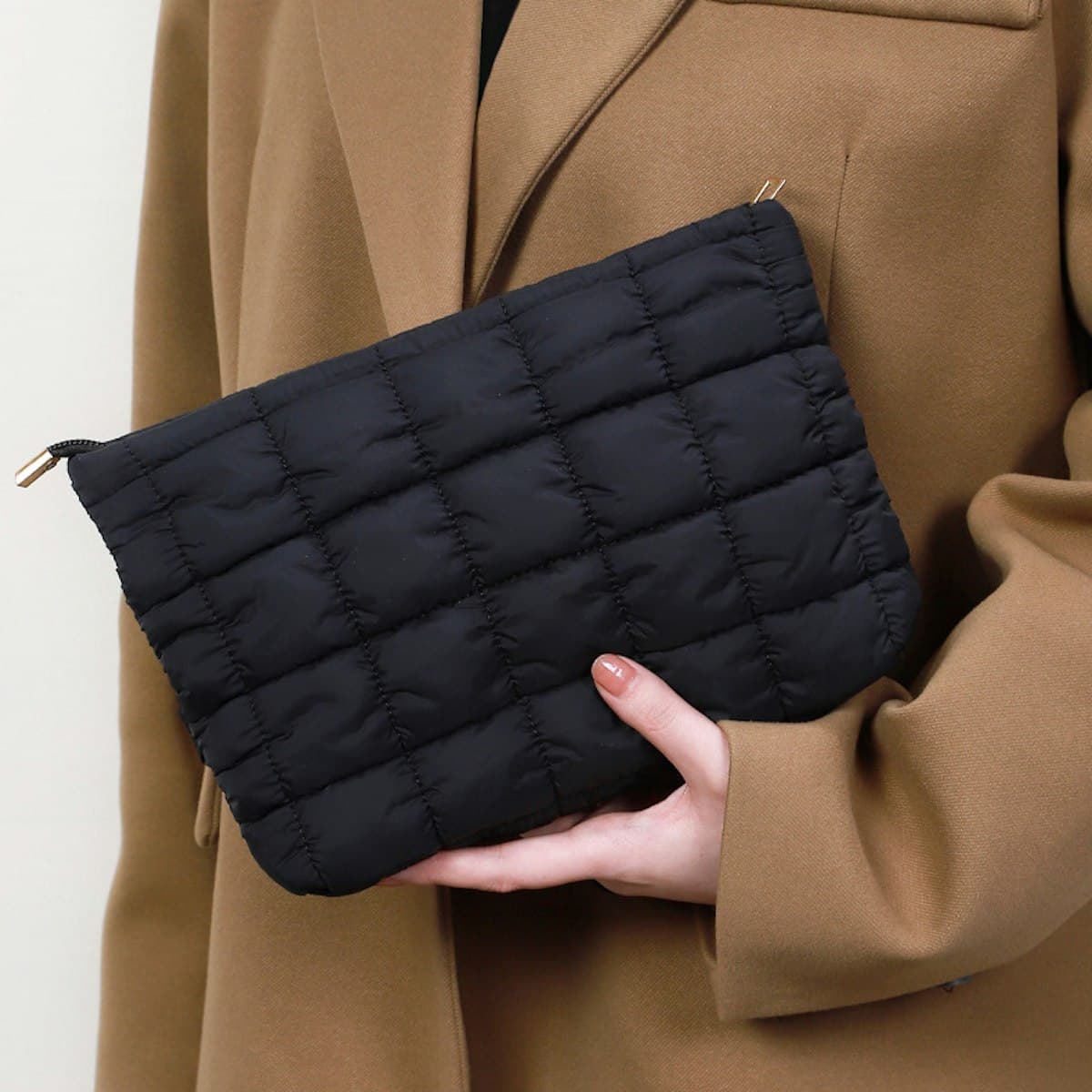 Puffy Hand Carry Pouch - custom logo