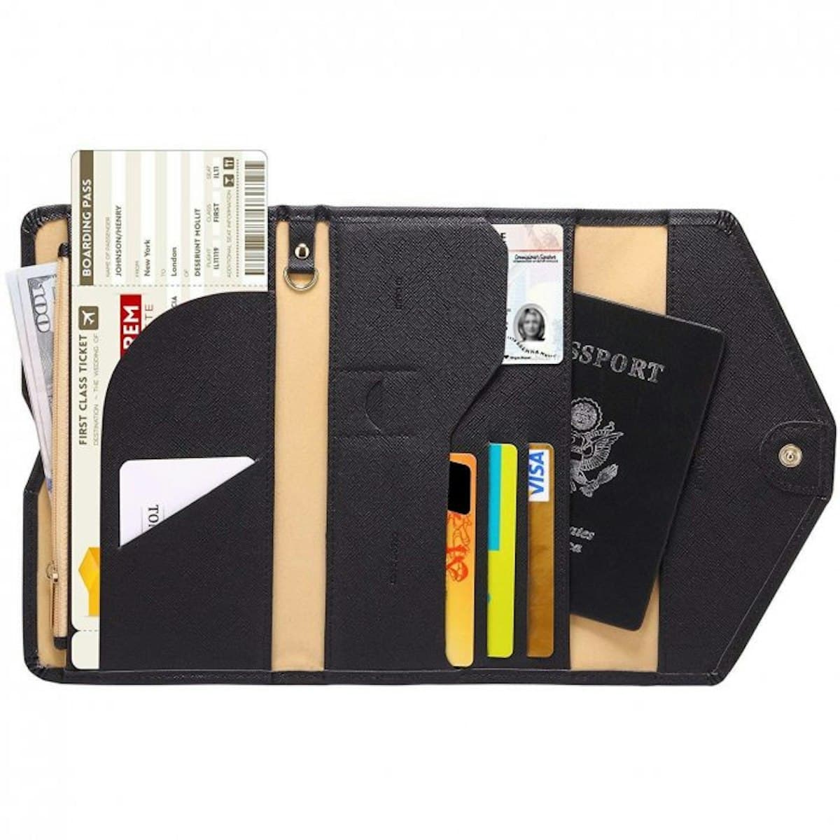 Antonio Multi-purpose Travel Passport Wallet - custom logo