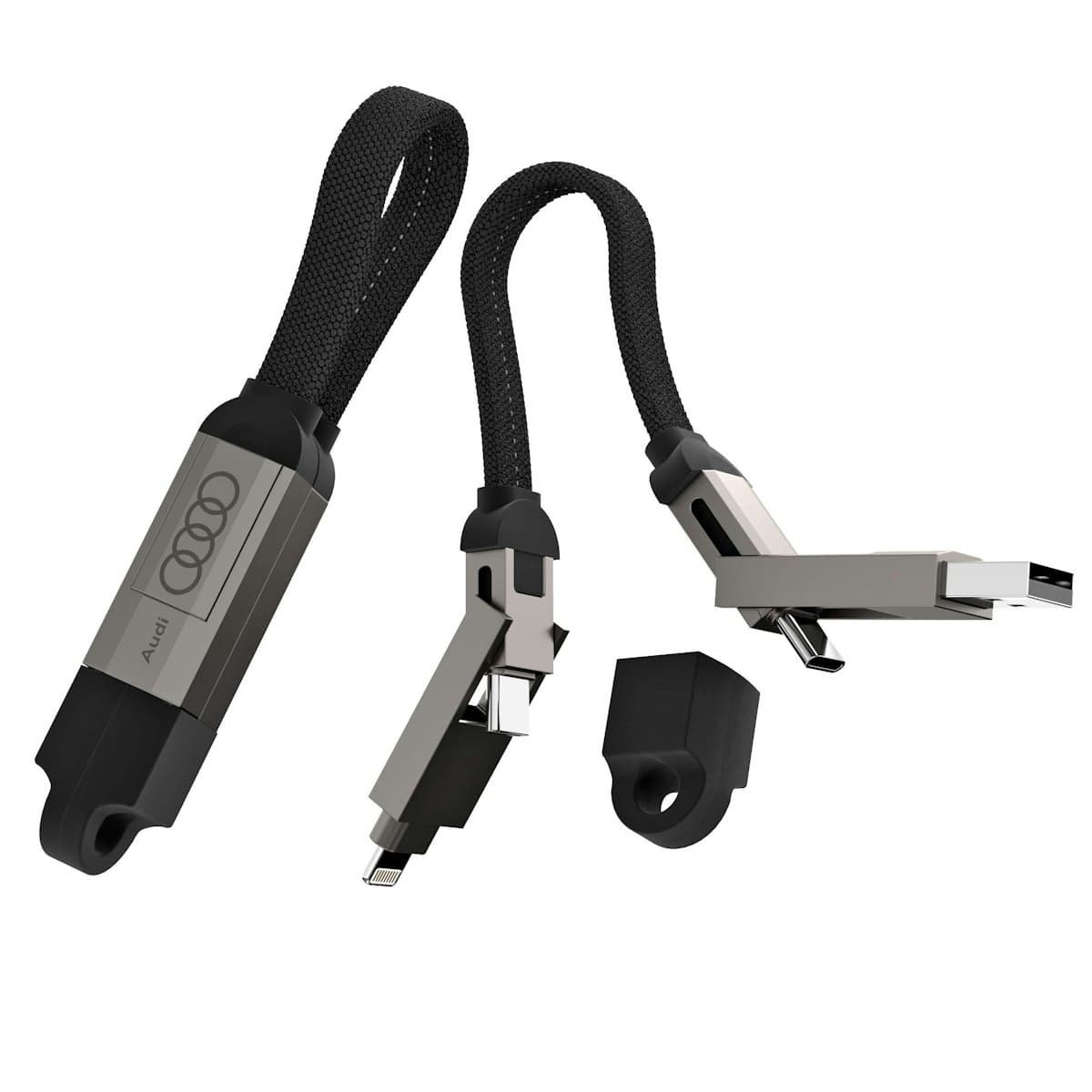 Multi-functional Charging / Data Transfer Cable Keychain (60W) - custom logo