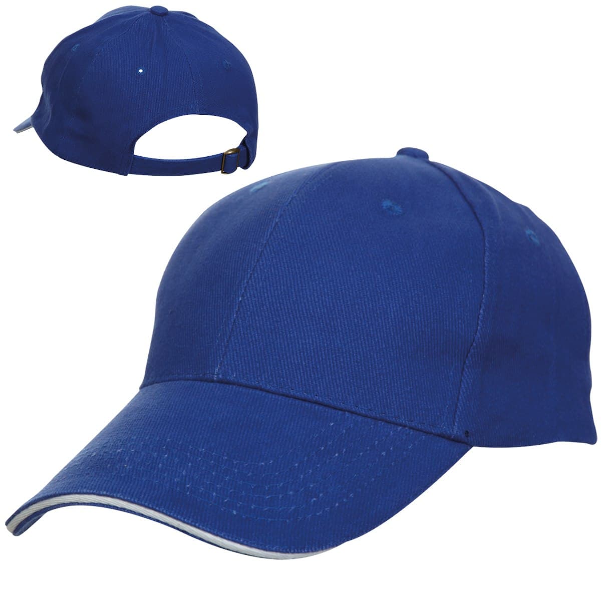 Mũ bóng chày cotton viền ( 6 ô ) - in logo