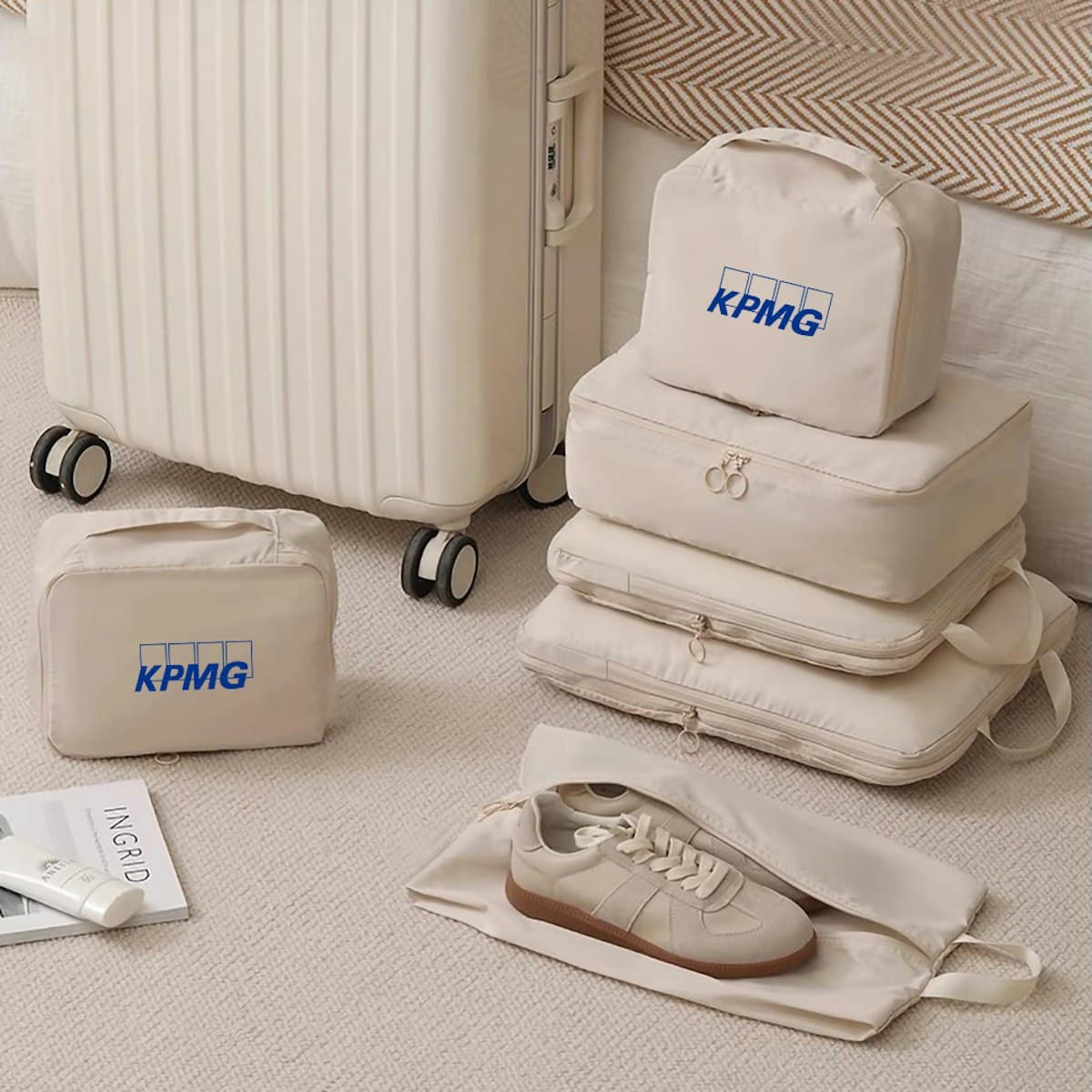 Nest 6 in 1 Travel Luggage Organiser - custom logo