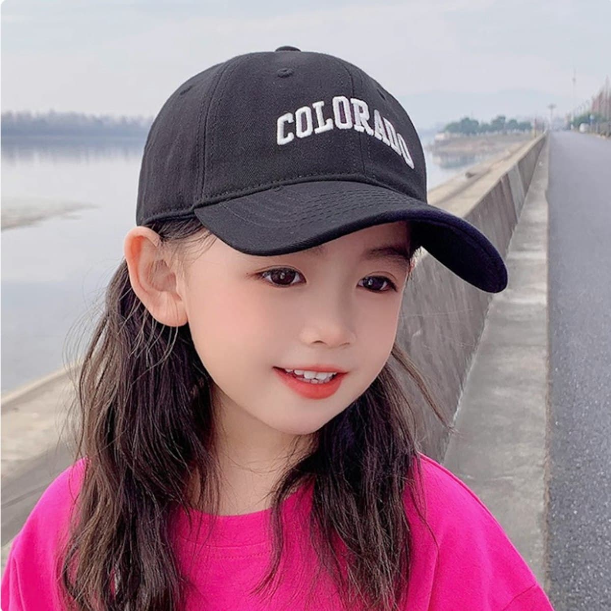 Mũ bóng chày cotton trẻ em (6 ô) - in logo