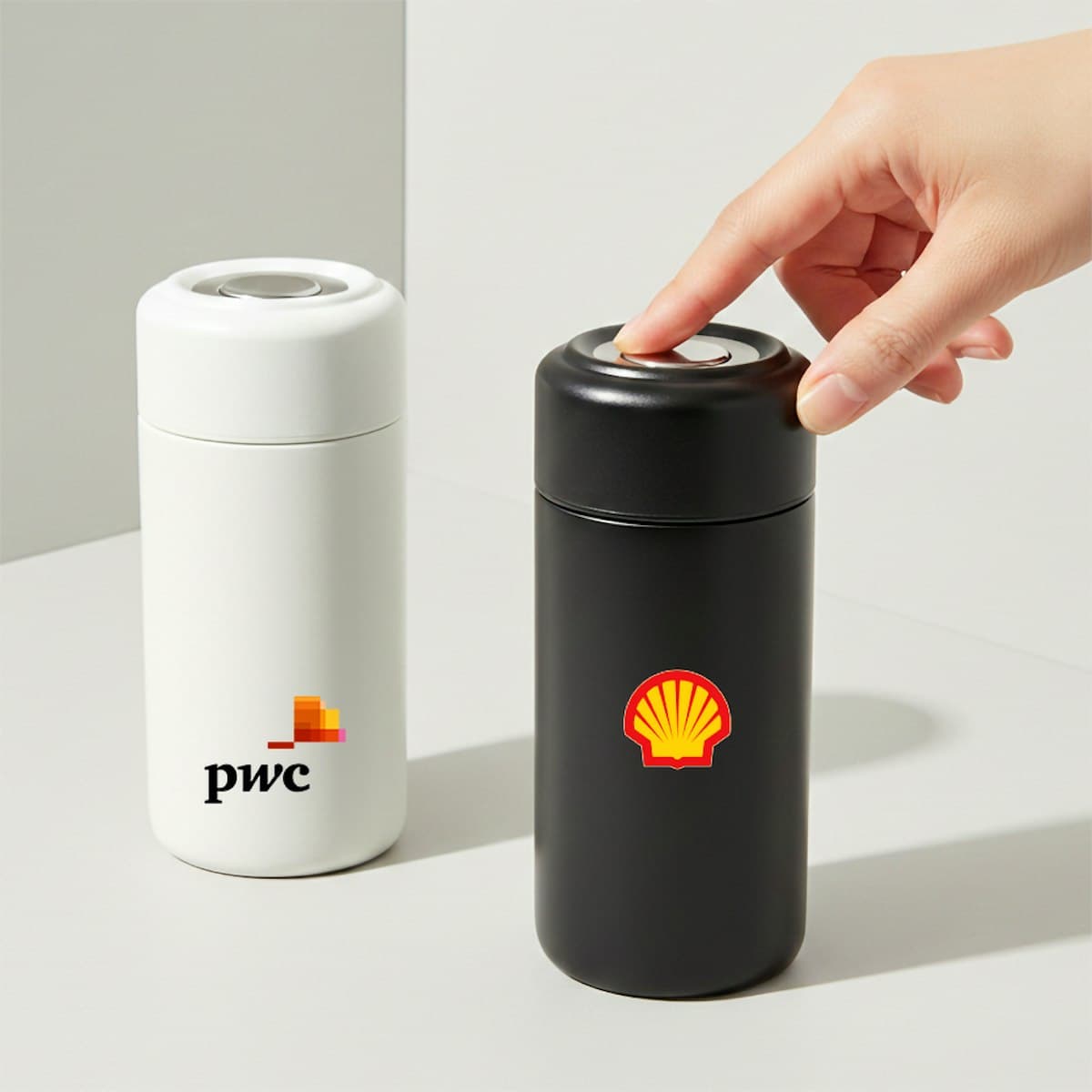 240ml One-Press Stainless Steel Insulated Tumbler - custom logo