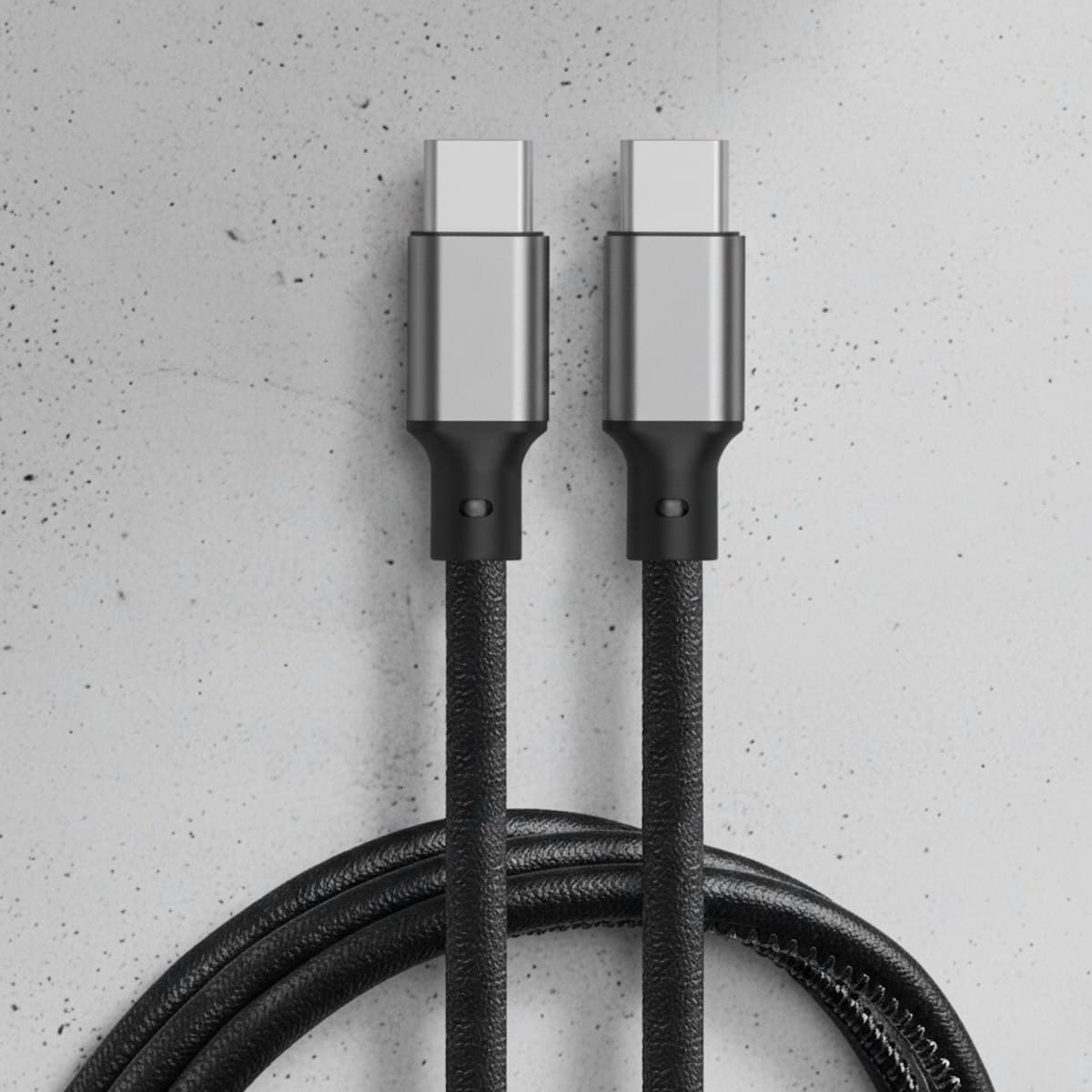 60W PD Fast Charging PU Cable (Type C-to -Type C) - custom logo