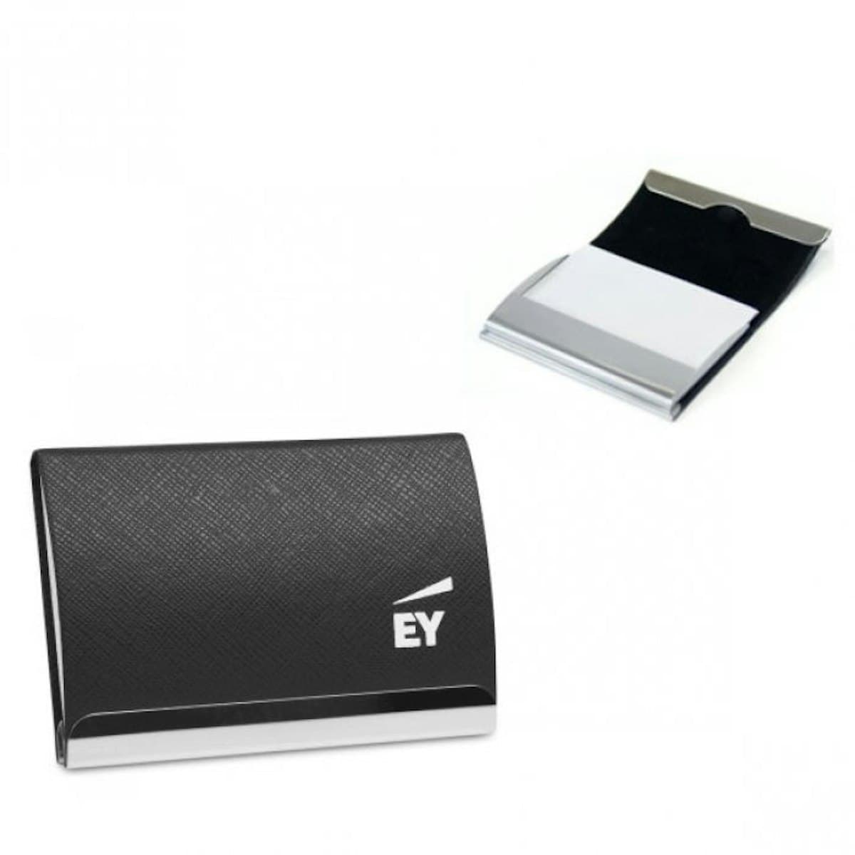 Arc Name Card Holder (Saffiano PU) - custom logo